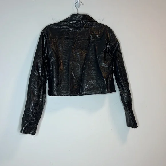 Superdown x Revolve Colette Cropped Moto Jacket Size M - Picture 4 of 4